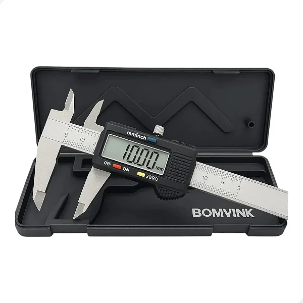 Paquímetro Digital 150mm Aço Inox Com Estojo Profissional