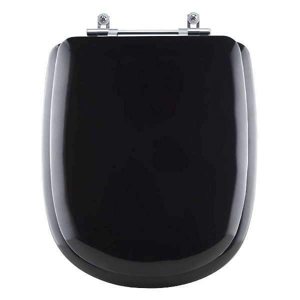 Tampa de Vaso Sanitário Almofadado Paris Preto para vaso Ideal Standard