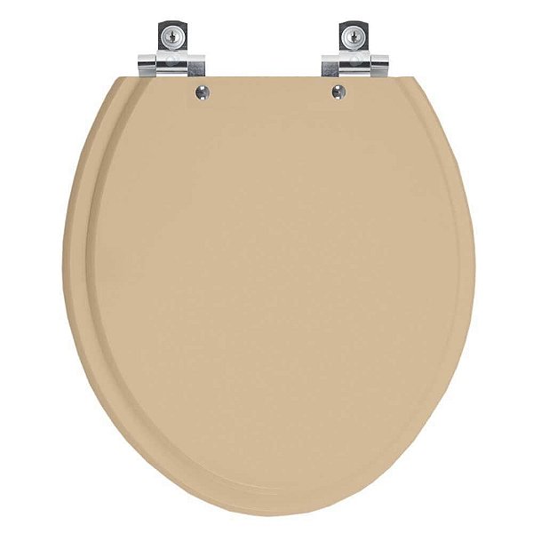 Tampa de Vaso Sanitário Laqueado Soft Close Convencional Oval Pessego 73 para vaso Celite