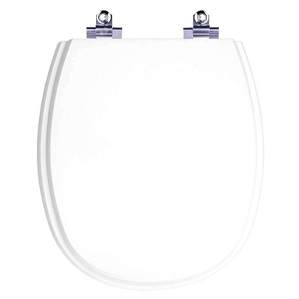 Tampa de Vaso Sanitário Laqueado Soft Close Aspen Branco para vaso Deca