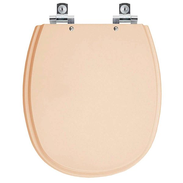 Tampa de Vaso Sanitário Laqueado Soft Close Aspen Rosa Floral para vaso Deca