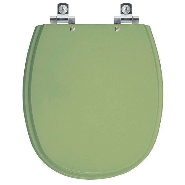Tampa de Vaso Sanitário Laqueado Soft Close Aspen Verde Malva para vaso Deca