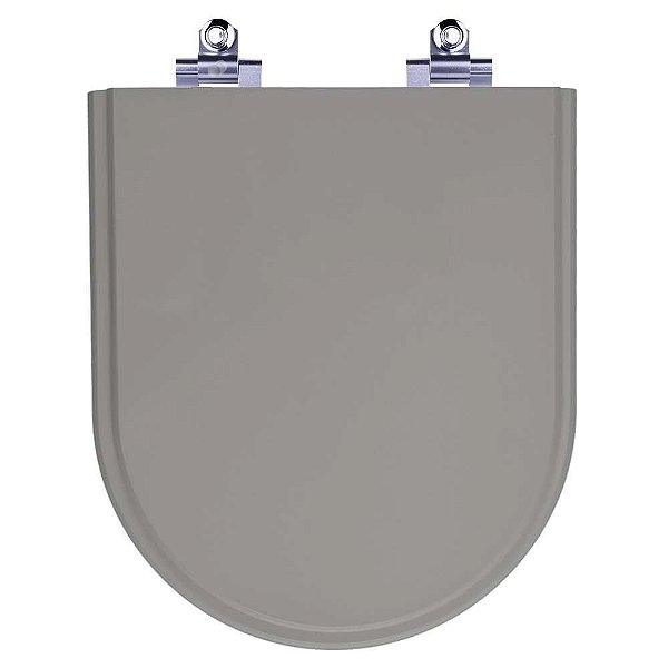 Tampa de Vaso Sanitário Laqueado Soft Close Carrara Cinza Vip para vaso Deca