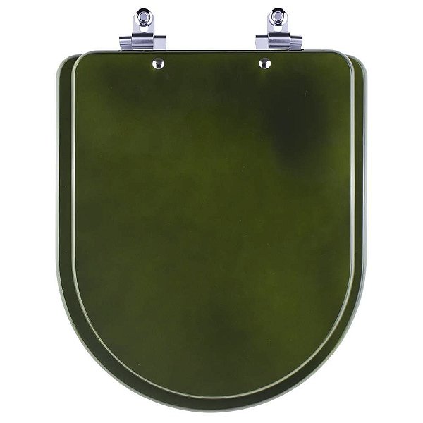 Tampa de Vaso Sanitário Laqueado Soft Close Carrara Verde Degrade para vaso Deca