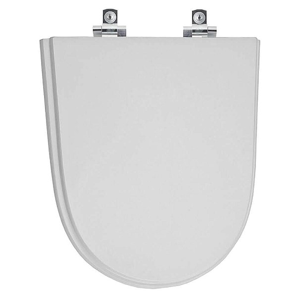 Tampa de Vaso Sanitário Laqueado Soft Close Century Cinza Real para vaso Deca