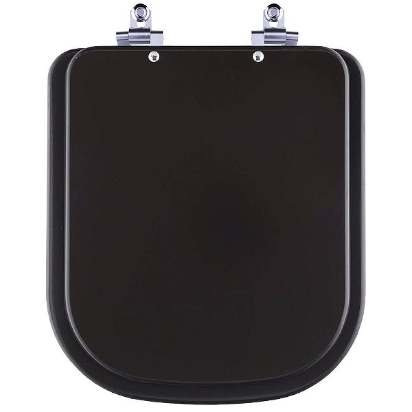 Tampa de Vaso Sanitário Laqueado Soft Close Piano Marrom Fosco para vaso Deca