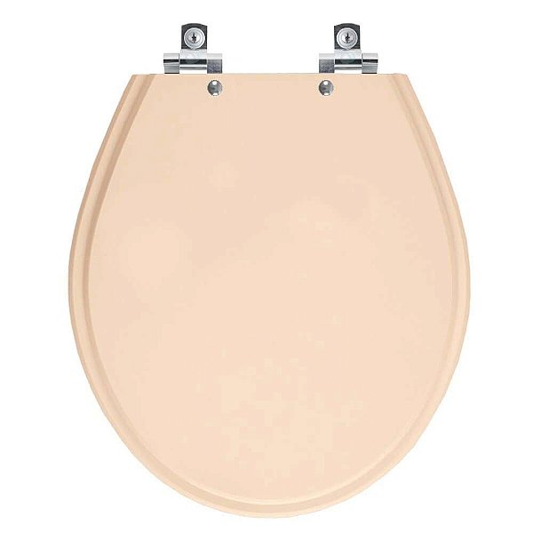 Tampa de Vaso Sanitário Laqueado Soft Close Ravena Rosa Floral para vaso Deca