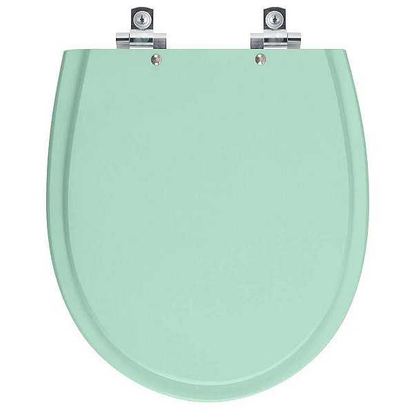 Tampa de Vaso Sanitário Laqueado Soft Close Polo Verde Agua para vaso Hervy