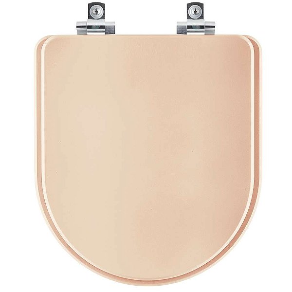 Tampa de Vaso Sanitário Laqueado Soft Close San Remo Rose para vaso Hervy