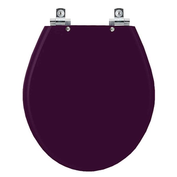 Tampa de Vaso Sanitário Laqueado Soft Close Carina Ametista para vaso Ideal Standard