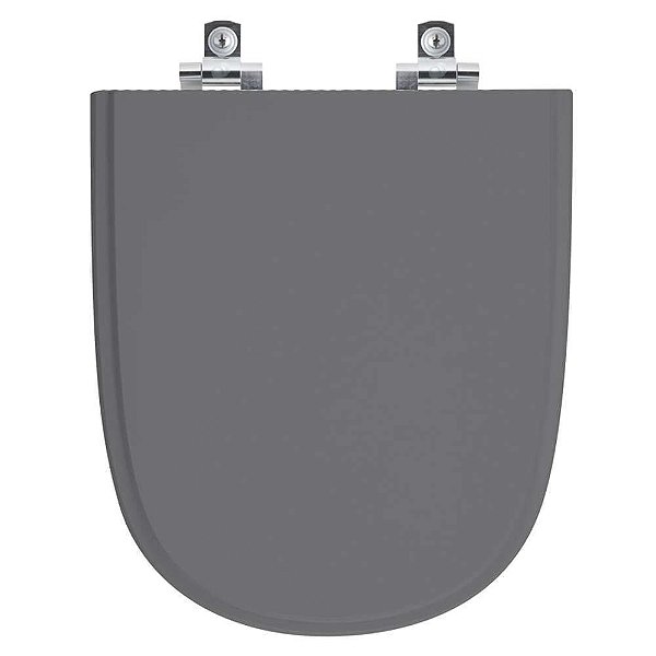 Tampa de Vaso Sanitário Laqueado Soft Close Ezedra Cinza Quartzo para vaso Ideal Standard