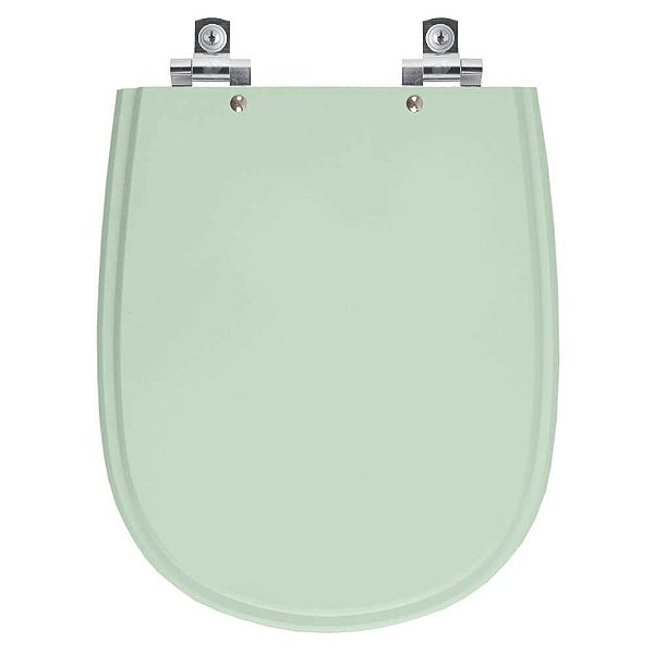 Tampa de Vaso Sanitário Laqueado Soft Close Paris Verde Claro para vaso Ideal Standard