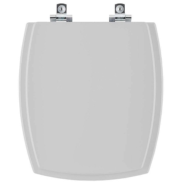 Tampa de Vaso Sanitário Laqueado Soft Close Anturius Cinza Claro para vaso Luzarte