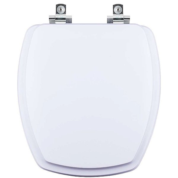 Tampa de Vaso Sanitário Laqueado Soft Close Perola Branco para vaso Pettra