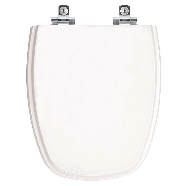 Tampa de Vaso Sanitário Laqueado Soft Close Camburi Branco para vaso Vivace