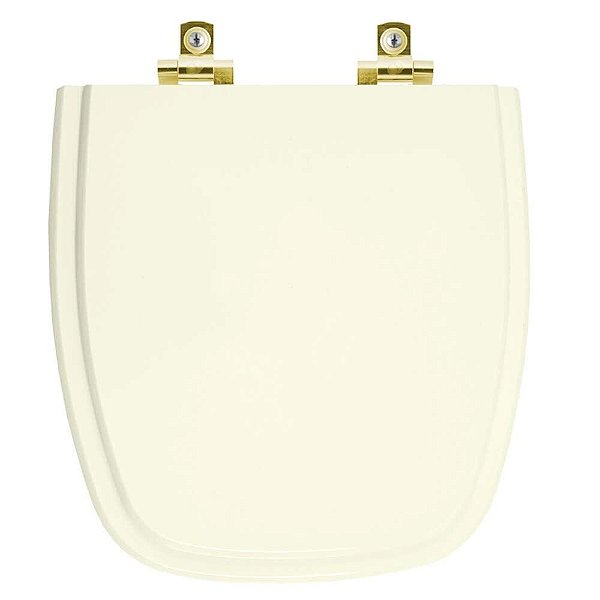 Tampa de Vaso Sanitário Laqueado Soft Close Fit Pergamon para vaso Celite com Ferragem Dourada