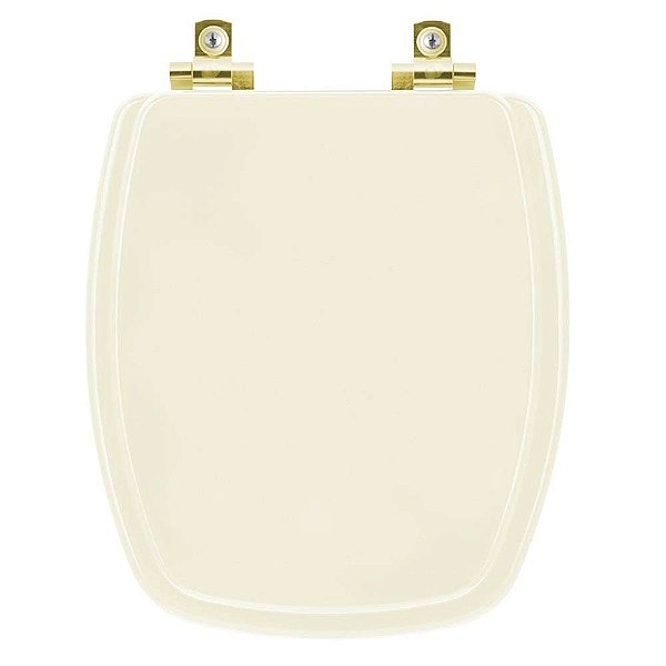 Tampa de Vaso Sanitário Laqueado Soft Close Stylus Pergamon para vaso Celite com Ferragem Dourada