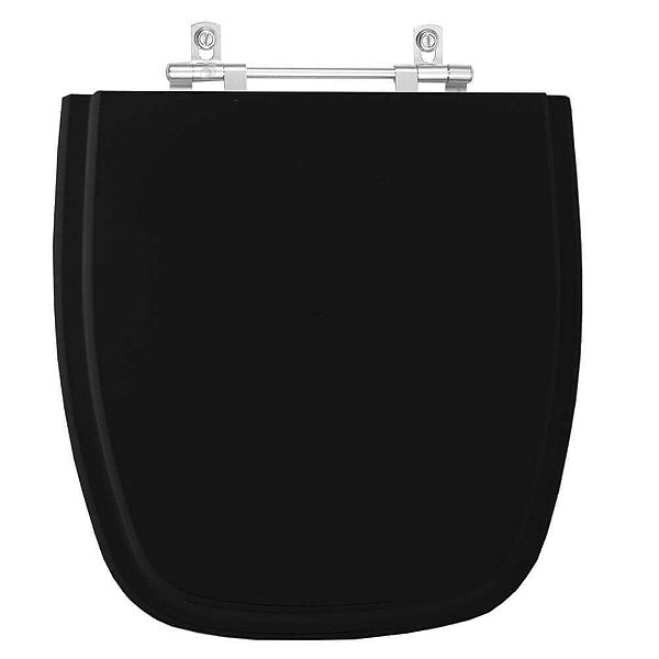 Tampa de Vaso Sanitário Laqueado Fit Preto para vaso Celite