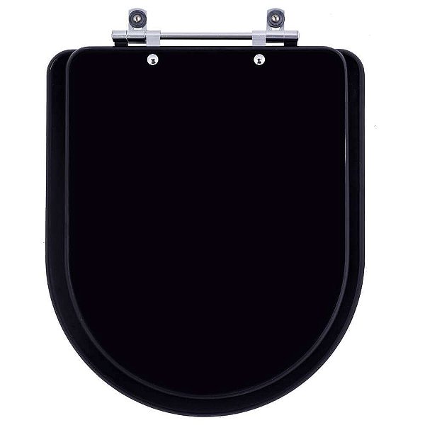 Tampa de Vaso Sanitário Laqueado Carrara Ébano Fosco (Preto Fosco) para vaso Deca