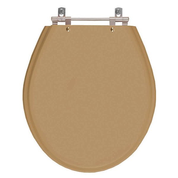 Tampa de Vaso Sanitário Laqueado Ravena Bege Castor para vaso Deca