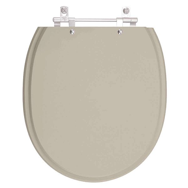 Tampa de Vaso Sanitário Laqueado Village Bege Saara para vaso Deca