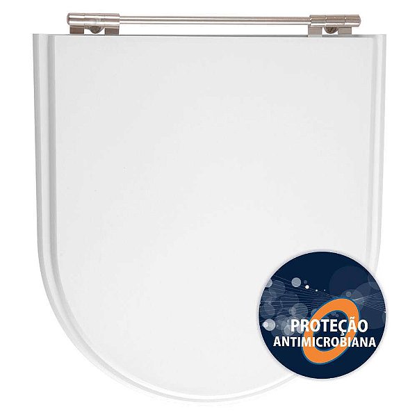 Tampa de Vaso Sanitário Poliéster Antibactéria Calypso Branco para vaso Incepa Laufen