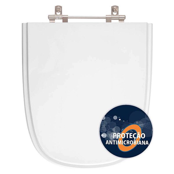 Tampa de Vaso Sanitário Poliéster Antibactéria Ibiza Branco para vaso Incepa Laufen