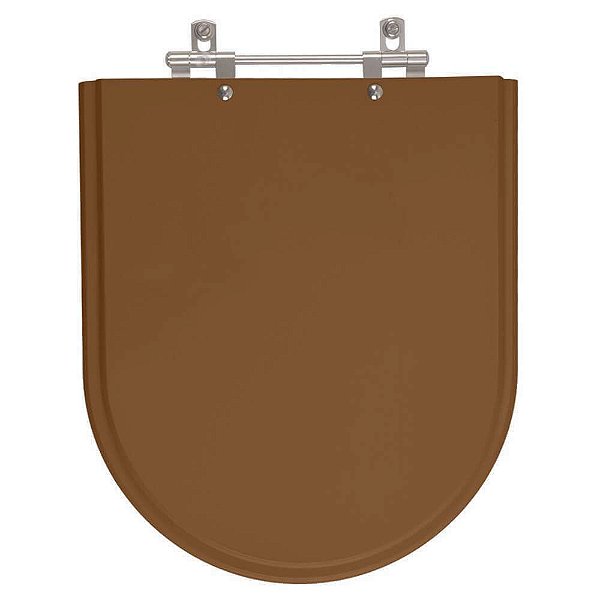 Tampa de Vaso Sanitário Poliéster Carrara Caramelo para vaso Deca