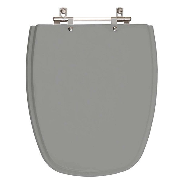 Tampa de Vaso Sanitário Poliéster Monte Carlo Cinza Vip para vaso Deca