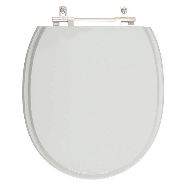 Tampa de Vaso Sanitário Poliéster Village Cinza Real para vaso Deca