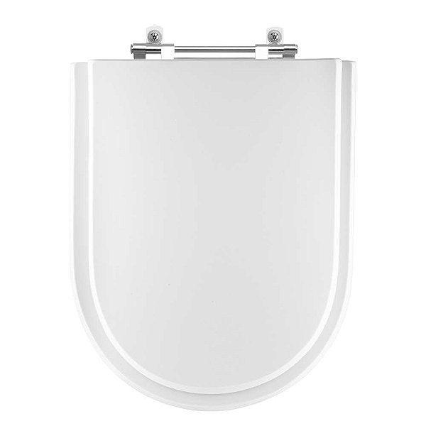 Tampa de Vaso Sanitário Poliéster Toronto Branco para vaso Decor