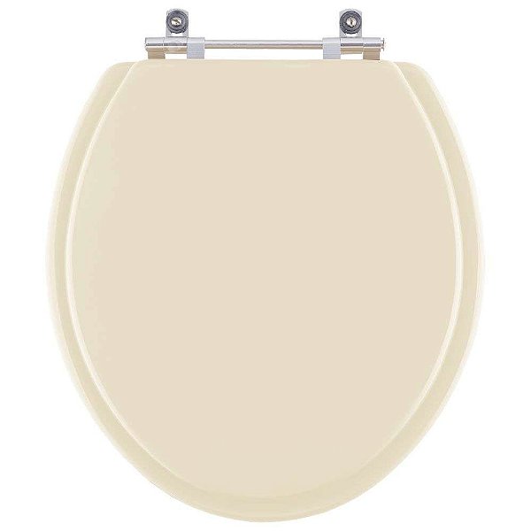 Tampa de Vaso Sanitário Poliéster Convencional Oval Marfim para vaso Fiori