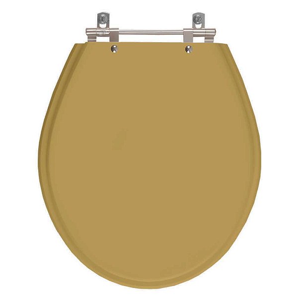 Tampa de Vaso Sanitário Poliéster Carina Amendoa para vaso Ideal Standard