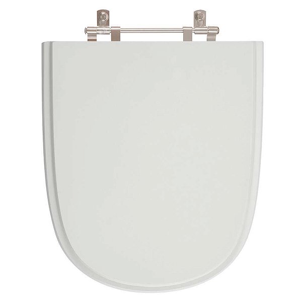 Tampa de Vaso Sanitário Poliéster Ezedra Silver (Cinza Claro) para vaso Ideal Standard