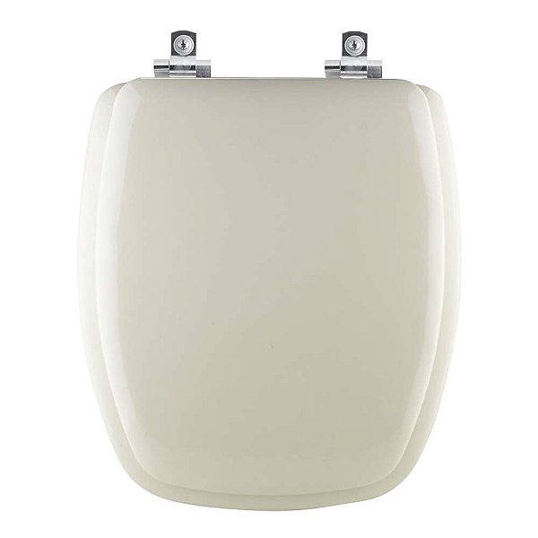Tampa de Vaso Sanitário Almofadado com Amortecedor Stylus Bege Claro para vaso Celite