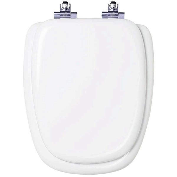 Tampa de Vaso Sanitário Almofadado com Amortecedor Monte Carlo Branco para vaso Deca