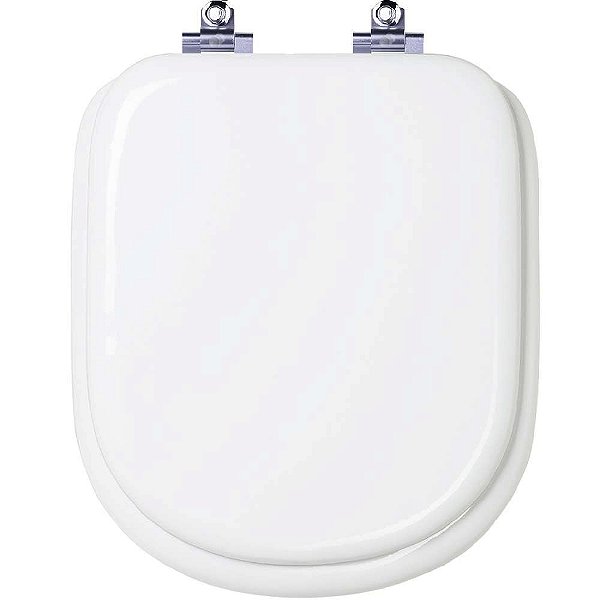 Tampa de Vaso Sanitário Almofadado com Amortecedor Flox Branco para vaso Fiori