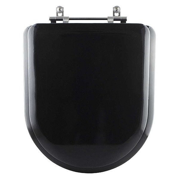 Tampa de Vaso Sanitário Almofadado Carrara Preto para vaso Deca
