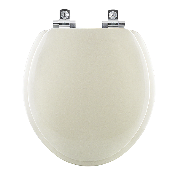 Tampa de Vaso Sanitário Almofadado Contemporary Marfim (Bege Claro) para vaso Hervy