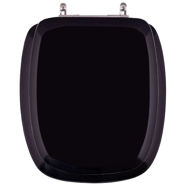 Tampa de Vaso Sanitário Almofadado Laguna Preto para vaso Hervy