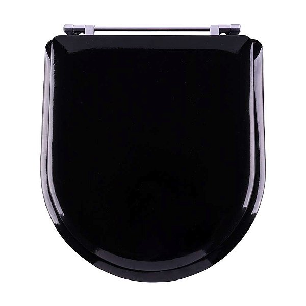 Tampa de Vaso Sanitário Almofadado Calypso Preto para vaso Incepa
