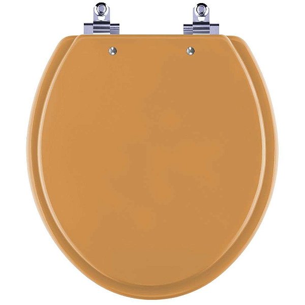 Tampa de Vaso Sanitário Laqueado Soft Close Azalea Amarelo Terra para vaso Celite