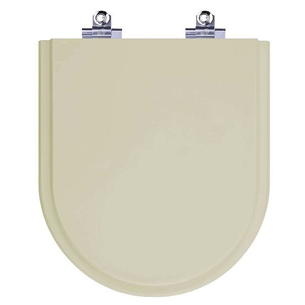 Tampa de Vaso Sanitário Laqueado Soft Close Smart Castanha Bege Fosco