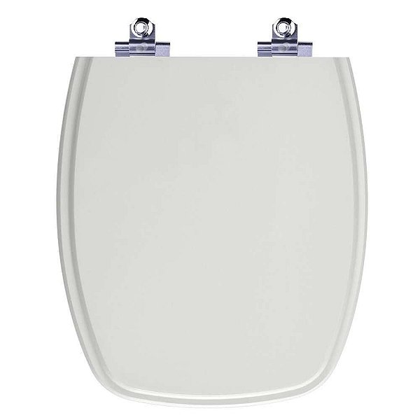 Tampa de Vaso Sanitário Laqueado Soft Close Stylus Cinza Prata