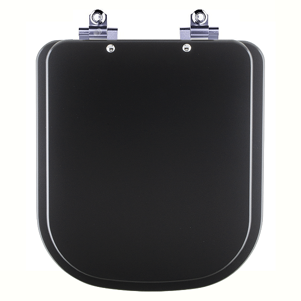 Tampa de Vaso Sanitário Laqueado Soft Close Axis Ébano Fosco (Preto Fosco) para vaso Deca
