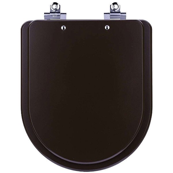 Tampa de Vaso Sanitário Laqueado Soft Close Link Marrom Fosco para vaso Deca