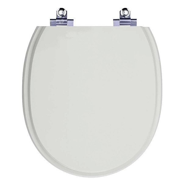 Tampa de Vaso Sanitário Laqueado Soft Close Village Cinza Real para vaso Deca