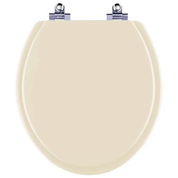 Tampa de Vaso Sanitário Laqueado Soft Close Colonial Marfim (Bege) para vaso Hervy