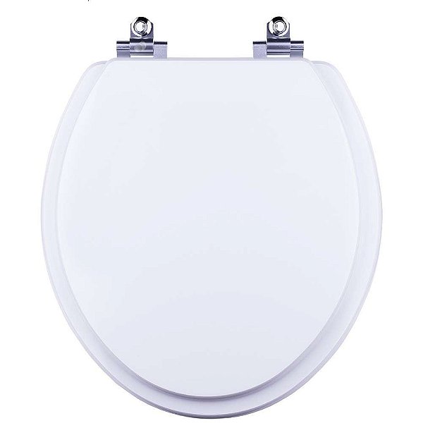 Tampa de Vaso Sanitário Laqueado Soft Close Convencional Oval Branco para vaso Icasa