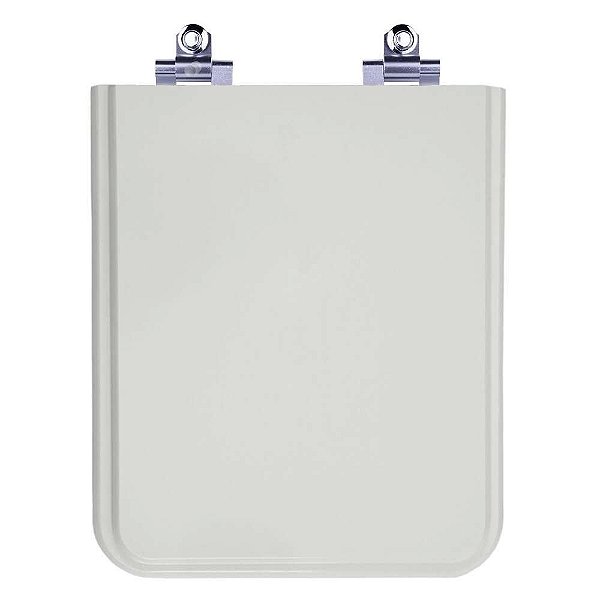 Tampa de Vaso Sanitário Laqueado Soft Close Square Cinza Platina (Cinza Claro) para vaso Incepa Cidamar